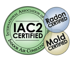 IAC2 mold and radon certified badge